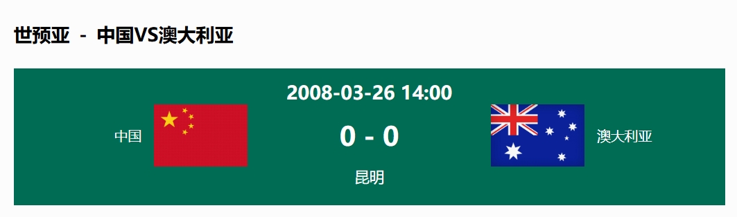 沒輸過！國足在主場世預賽和澳大利亞僅交手一次，0-0互交白卷
